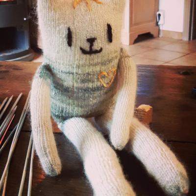 Dominique Deprez - Nounours filé et tricoté main