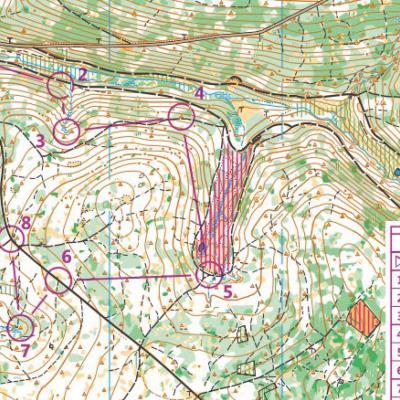 Geneviève Nys - Course d'orientation - Parcours facile